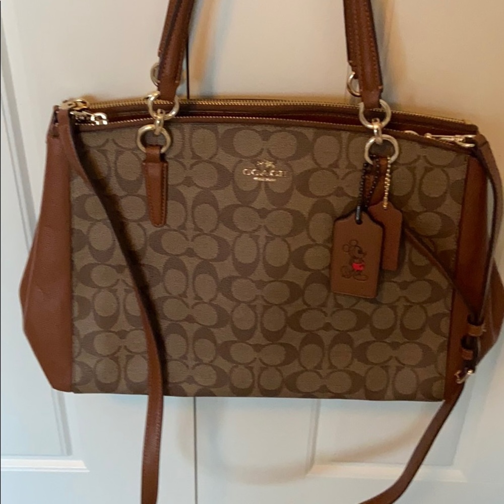 Coach monogram satchel/crossbody